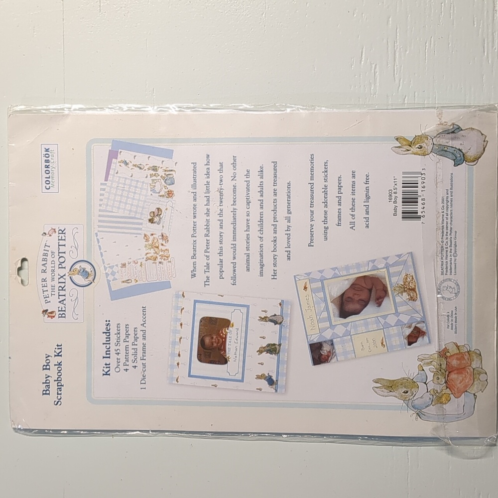 Peter Rabbit Baby Boy Scrapbook Kit - Blue - Picture 2 of 3